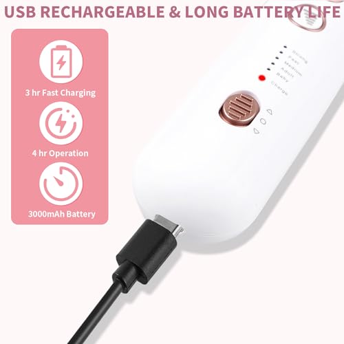 Rechargeable Electric Manicure Pedicure Kit with Multiple Attachments for Home Salon Use - Image 4