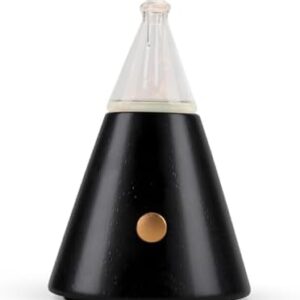 Wood and glass essential oil diffuser.