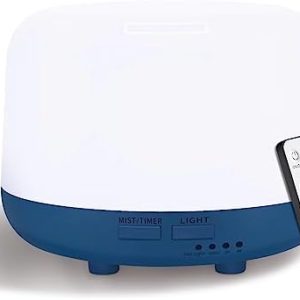 Essential oil diffuser with misting feature.