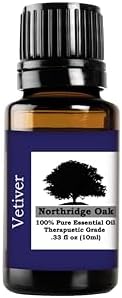 Relaxing Vetiver Essential Oil Blend for Diffusers, 10ml, Stress Relief Formula
