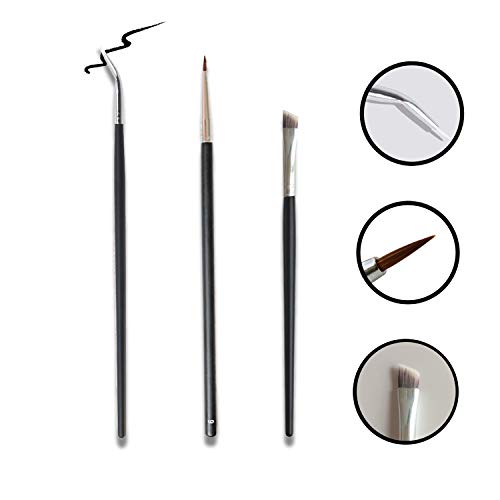 Precise Liquid Eyeliner with Fine Brush Tip, Black, 0.2 Fl Oz - Image 2