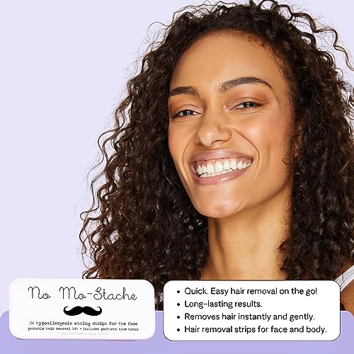No Mo-Stache Lip Wax Strips 2 Pack for Smooth Skin Application - Image 6