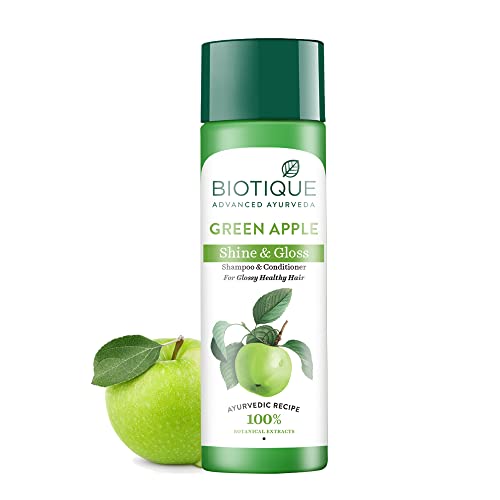 Biotique Green Apple Fresh Daily Purifying Shampoo and Conditioner - 340ml