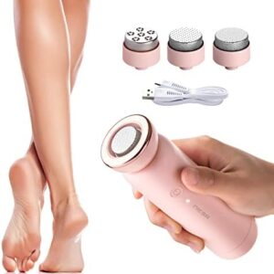 Electric foot scrubber for smooth, soft feet.