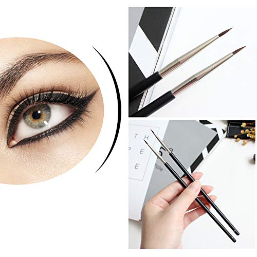 Precise Liquid Eyeliner with Fine Brush Tip, Black, 0.2 Fl Oz - Image 8