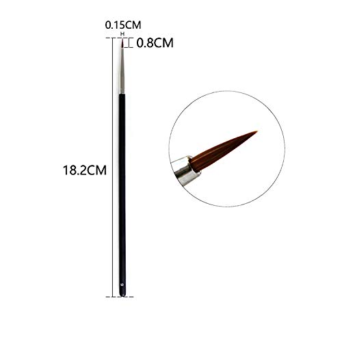 Precise Liquid Eyeliner with Fine Brush Tip, Black, 0.2 Fl Oz - Image 5