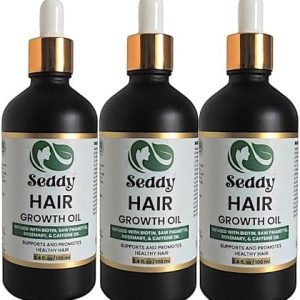Natural Hair Growth Black Castor Oil - 8oz Bottle for Thicker, Fuller Hair