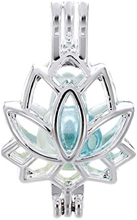 10 Silver Pearl Cage Lockets for DIY Aromatherapy Jewelry