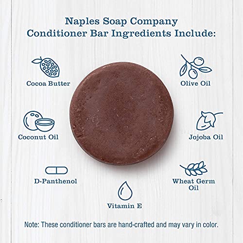 Naples Soap Co. Protein Hair Conditioner Bar 1oz Natural Formula - Image 5