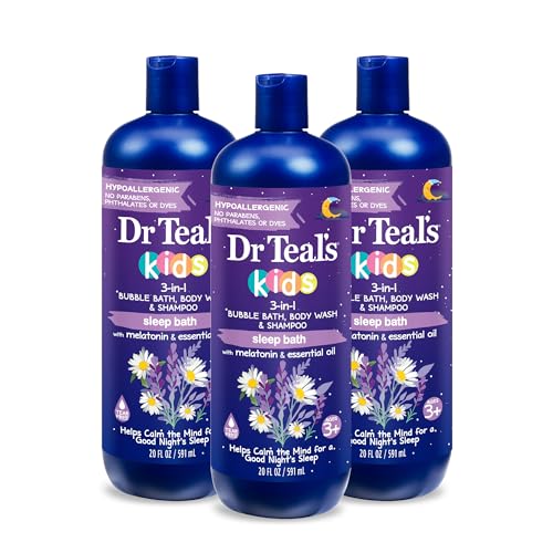 Dr Teal's Kids 3-in-1 Sleep Elderberry Bubble Bath 14 oz for Gentle Relaxation - Image 2