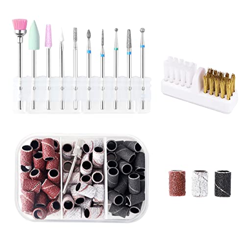 Deluxe Electric Nail File Set for Professional Manicure Pedicure 7 Attachments