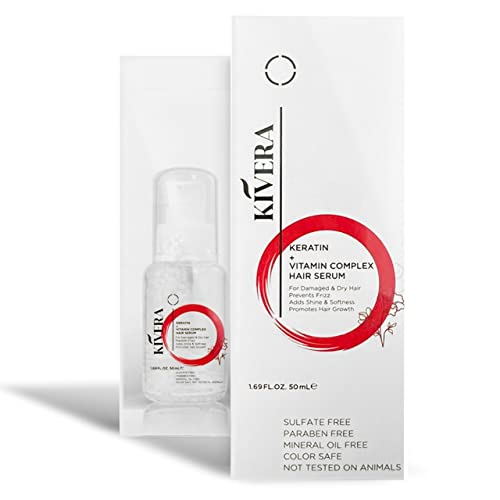 Keratin Vitamin Hair Growth Serum for Frizz Control, 1 Pack
