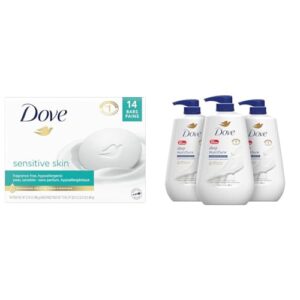 ?Soft, Fragrance-Free Skin with Dove Beauty Bar and Wash?