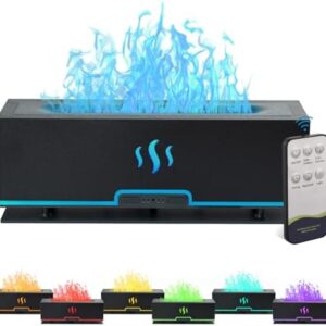 200ml Black Ultrasonic Essential Oil Diffuser, 7 Color Changing Lights