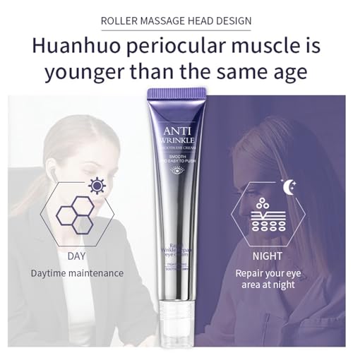 20g Eye Cream for Dark Circles with 3 Roller Applicators - Image 7