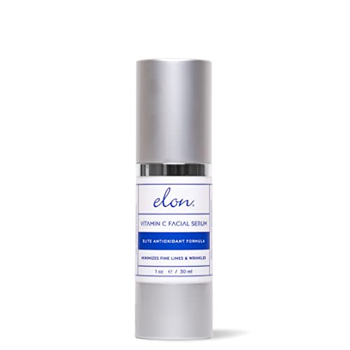 Elon Vitamin C Anti-Aging Serum 1 oz for Wrinkle Reduction and Texture Improvement
