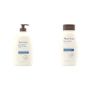 Aveeno 24-Hr Moisturizing Lotion & Fragrance-Free Body Wash