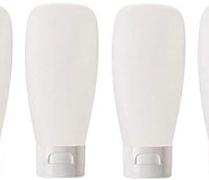 12 White Squeeze Bottles 150ml for Toiletries and Travel