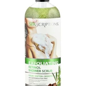 Spascriptions 33 fl oz Exfoliating Retinol Shower Scrub with Caffeine and Tea Tree