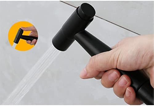 Black Handheld Bidet Sprayer for Toilet Cleaning - Image 7
