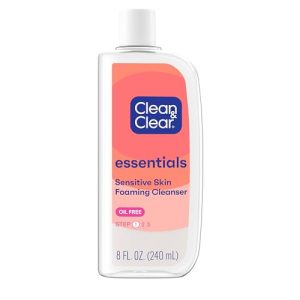 Clean & Clear Foaming Facial Cleanser, 8 oz, Oil-Free.