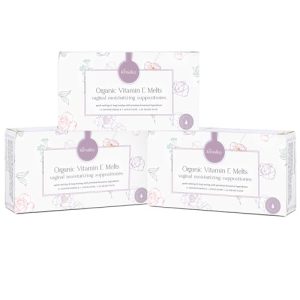 Vitamin E Vaginal Melts for Menopausal Dryness, 3-Pack