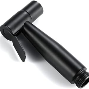 Black Handheld Bidet Sprayer for Toilet Cleaning