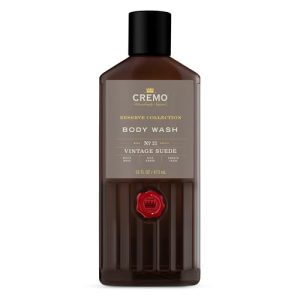 Cremo Vintage Suede Body Wash, Men, 16 Fl Oz