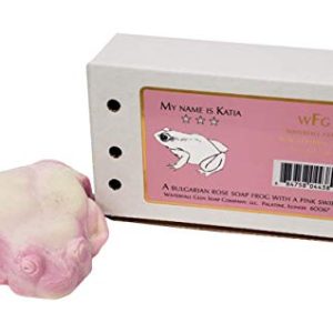 Rose vegan soap with shea butter.