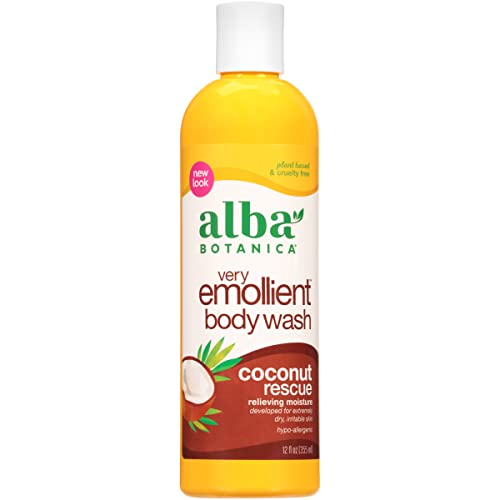 Alba Botanica Coconut Rescue Body Wash, 12 Oz