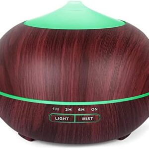 400ml Essential Oil Diffuser Humidifier with LED Light for Home Use