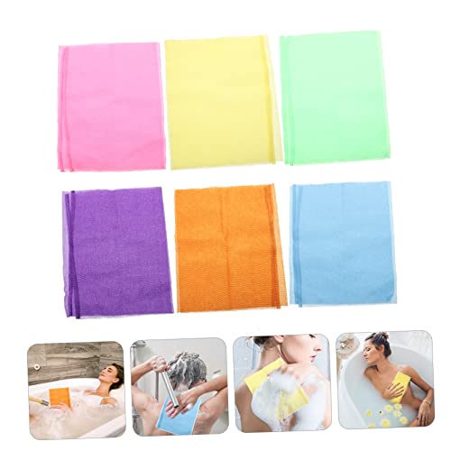 6pc Body Spa Exfoliating Shower Towel Scrubber - Image 4