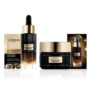 L?Oreal Paris Midnight Set: Smooths Wrinkles & Firms Skin