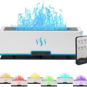 200ml White Ultrasonic Aroma Diffuser Humidifier with 7 Color Mood Lights and Auto Shut-Off