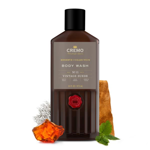 Cremo Vintage Suede Body Wash, Men, 16 Fl Oz - Image 4