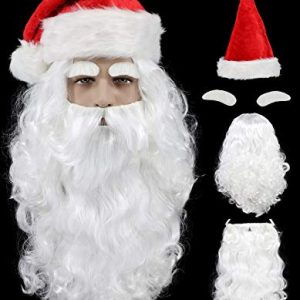 Men?s Curly White Wig for Santa Halloween Cosplay
