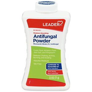 Leader Athlete Foot Powder Talc-Free 2.5 oz Moisture Absorbing for Active Lifestyles