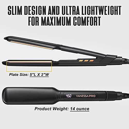 VANESSA PRO 2 Titanium Hair Straightener for Thick Hair 1.5 Inch - Image 5