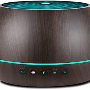 1000ML Black Essential Oil Diffuser with Timer & Light