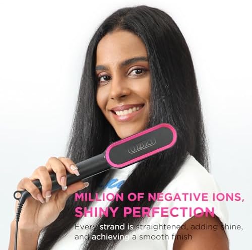 Prizm Professional Hair Straightener 1 Inch Plates Fast Heat Less Frizz 4 Temp Settings - Image 4