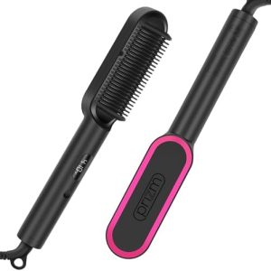 Prizm Professional Hair Straightener 1 Inch Plates Fast Heat Less Frizz 4 Temp Settings