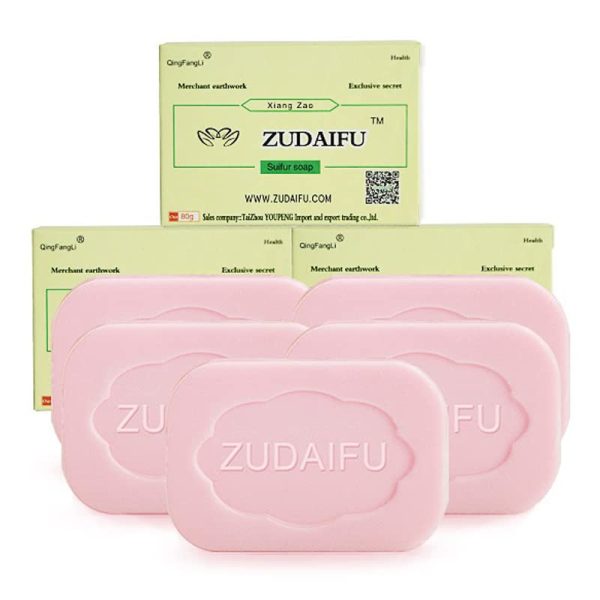 Zu Dafu Sulfur Soap for Skin Conditions (5PCS)