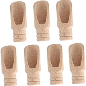 7pc Wooden Salt Scoop Set for Kitchen/Bath