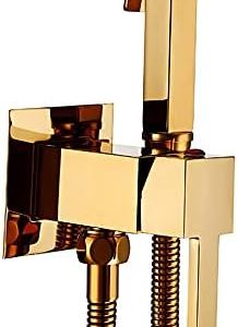 Rose Gold Hand Held Bidet with Hot/Cold Water