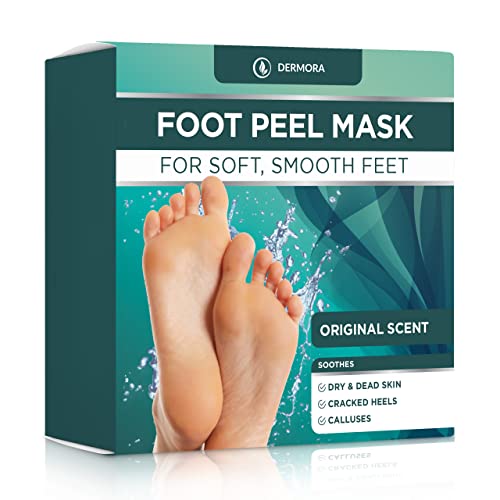DERMORA Foot Peel Mask ? 2 Pack, Soft Feet