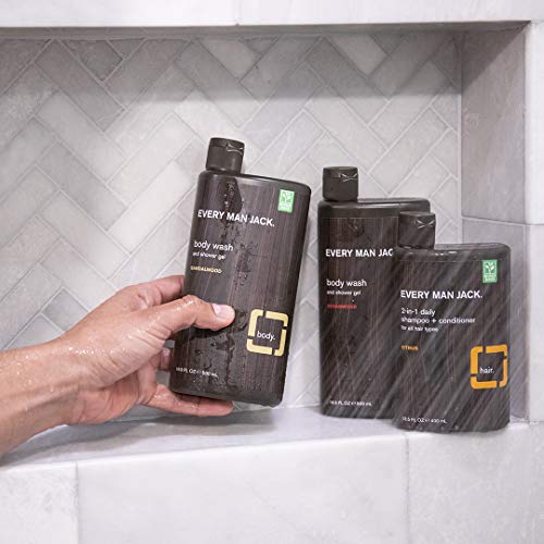 Every Man Jack Sandalwood Body Wash Twin Pack, 16.9 oz - Image 5
