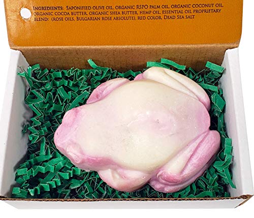 Rose vegan soap with shea butter. - Image 2