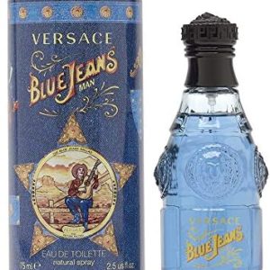 Versace Blue Jeans Eau de Toilette Spray for Men 2.5 oz New Bottle