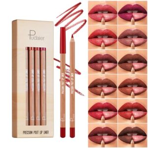 12 Color Matte Lip Liner Set ? Long-lasting formula