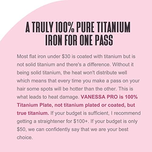 VANESSA PRO 2 Titanium Hair Straightener for Thick Hair 1.5 Inch - Image 2